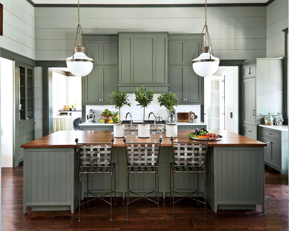 These Glamorous Green Kitchens Will Make You Want to Paint Your Cabinets  Today