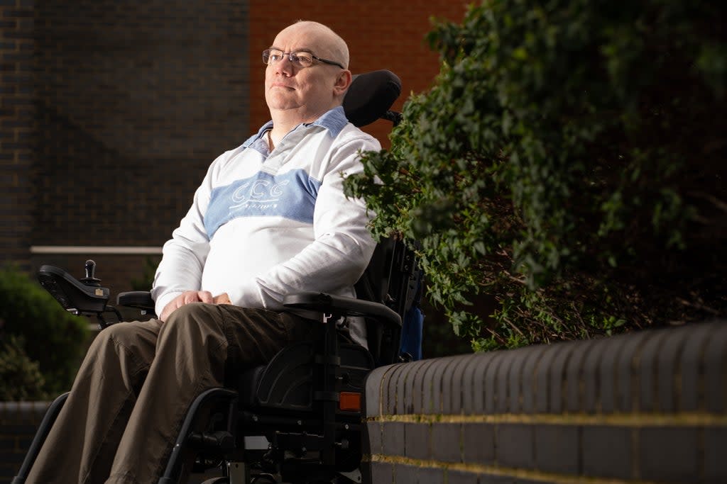 Simon Hinchley-Robson at his home in London (Dominic Lipinski/PA) (PA Wire)