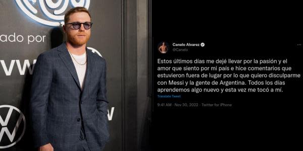 Saúl “Canelo” Álvarez le pide disculpas a Lionel Messi y a los argentinos 