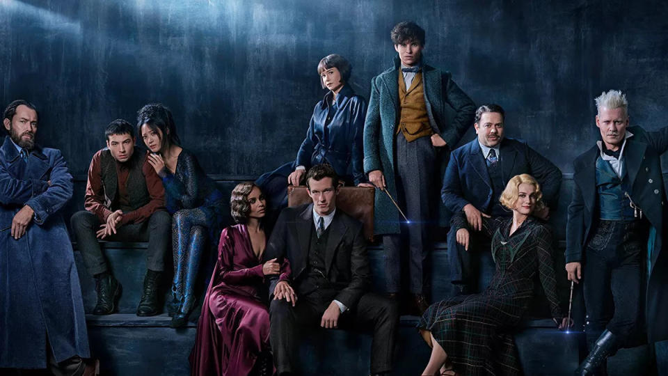 The cast of 'Fantastic Beasts: The Crimes of Grindelwald'. (Credit: Warner Bros)