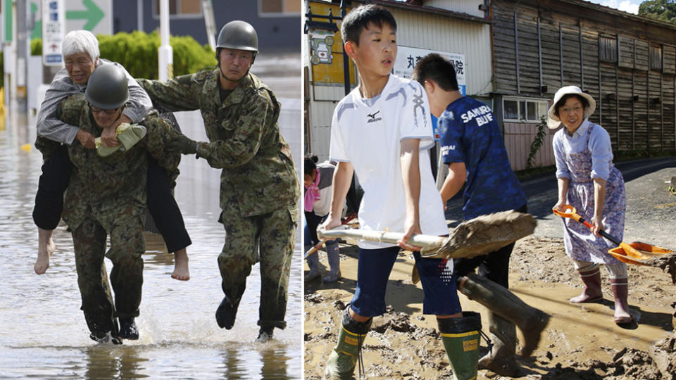 Typhoon Hagibis in Japan cleanup and rescue