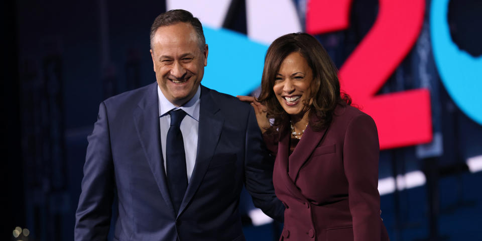 Vice Presidential Nominee Kamala Harris Addresses Virtual DNC From Delaware (Win McNamee / Getty Images)