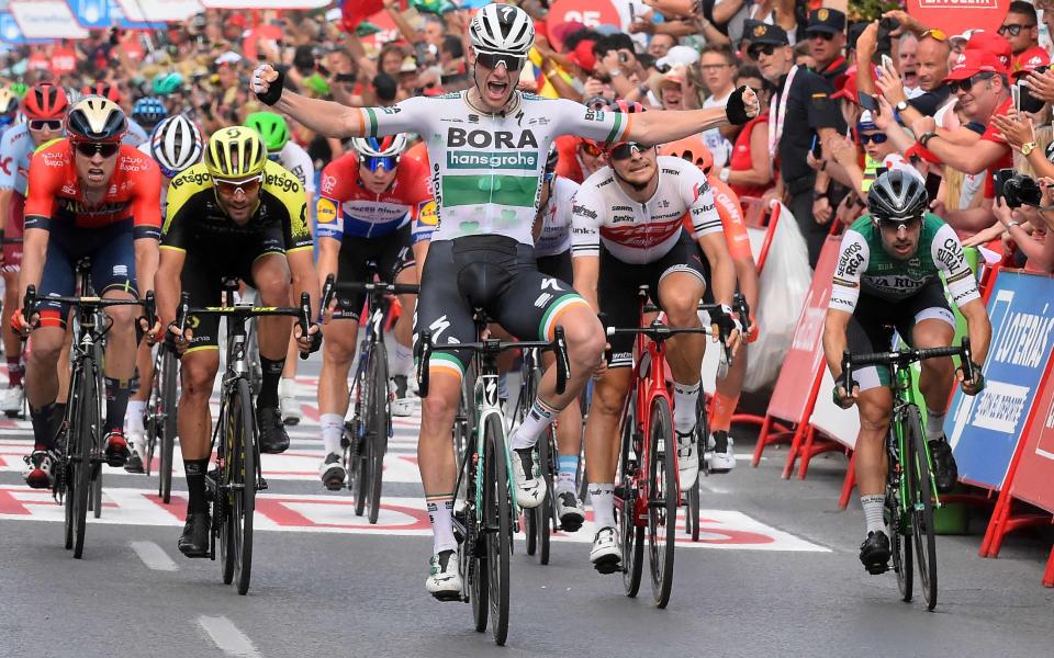 Sam Bennett won stage three at the Vuelta a España on Monday - AFP or licensors