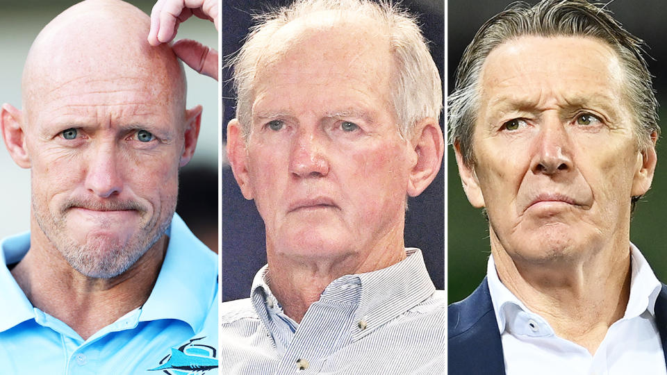 Craig Fitzgibbon, Craig Bellamy and Wayne Bennett, pictured here in the NRL.