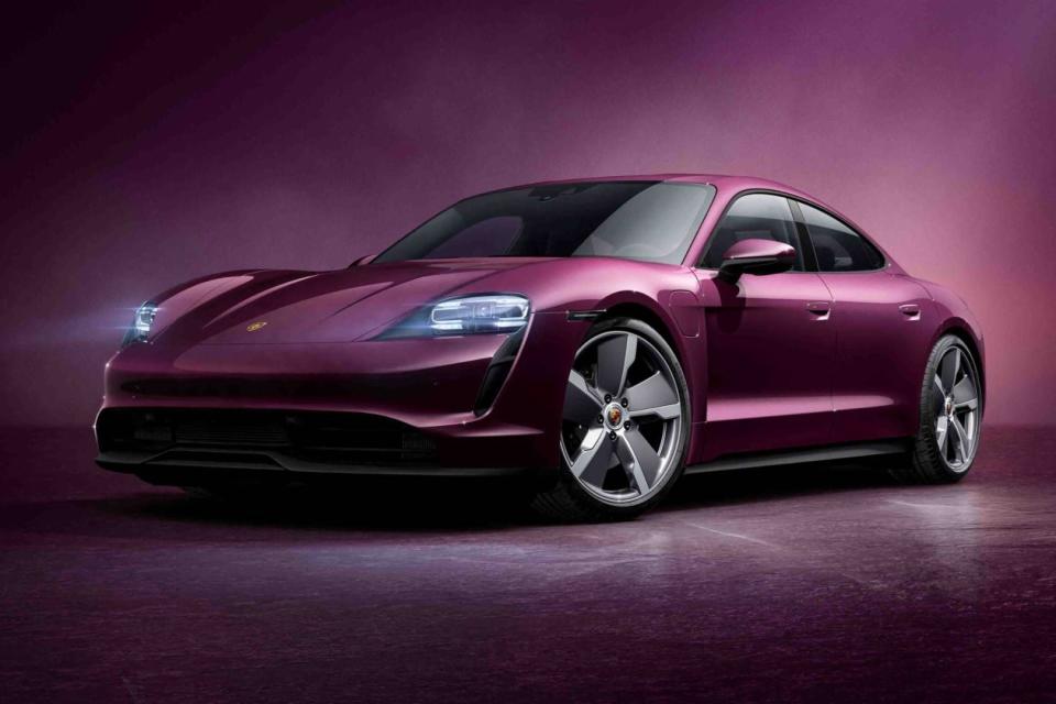 2023 Porsche Taycan in aubergine