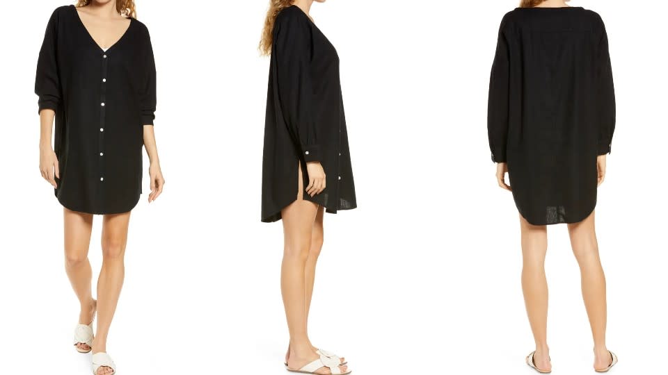 Chelsea28 Oversize Linen Blend Cover-Up Shirt - Nordstrom, $50 (originally $65)