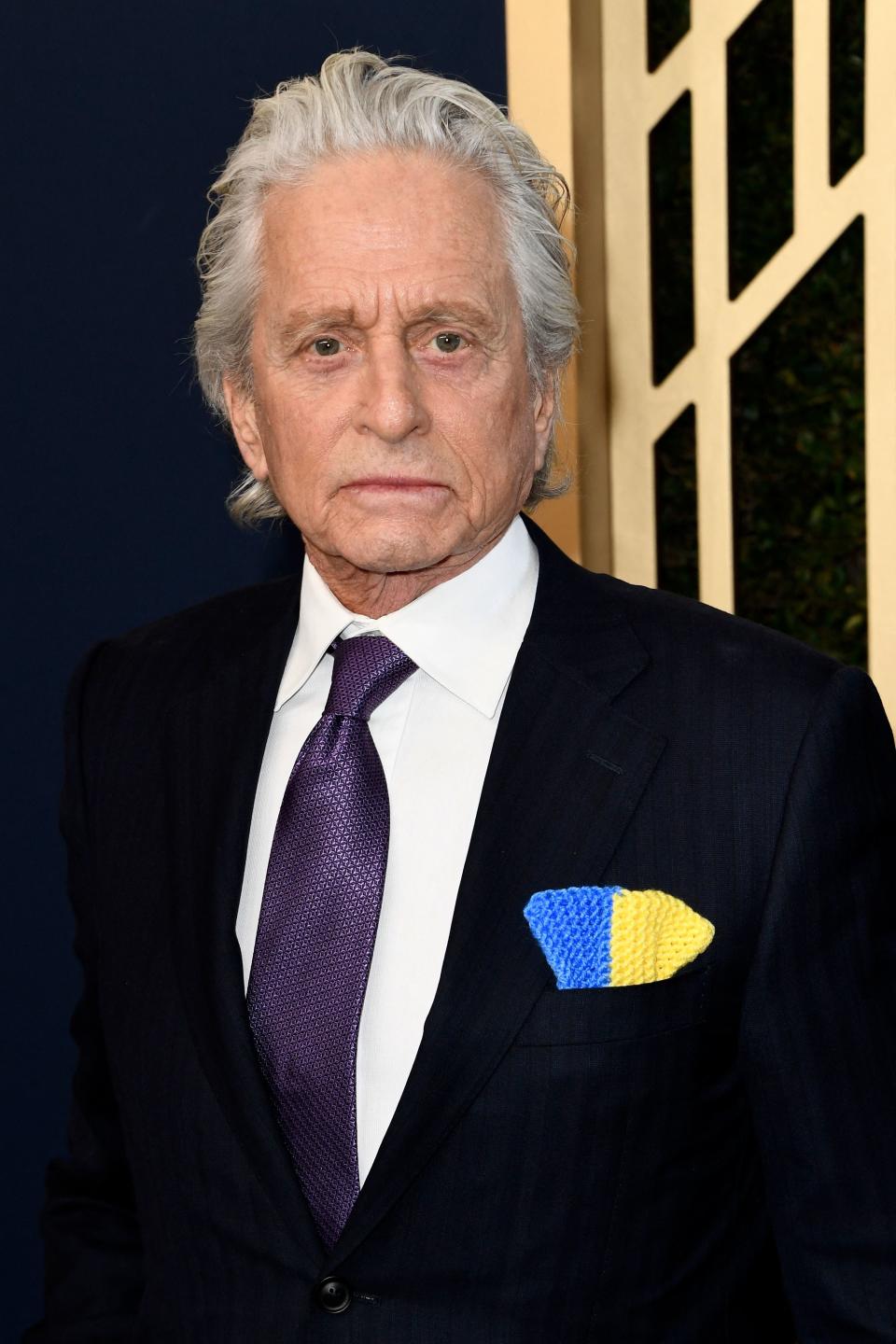 closeup of Michael Douglas