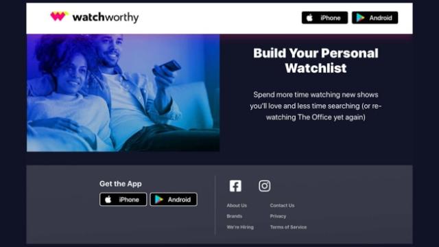 TV Shows to Watch Now: Watchworthy App Offers Personalized Suggestions