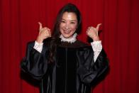 <p>Honorary Doctorate recipient Michelle Yeoh attends the AFI Conservatory class of 2022 commencement ceremony at TCL Chinese Theatre on Aug. 13 in Hollywood.</p>