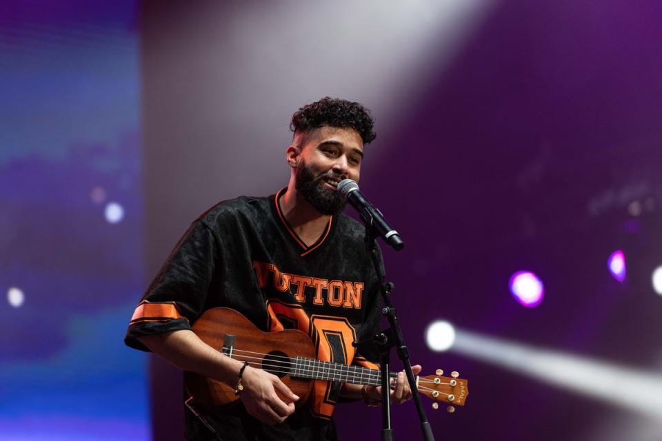 AP Dhillon performs at Lollapalooza India 2023 (Lollapalooza India)