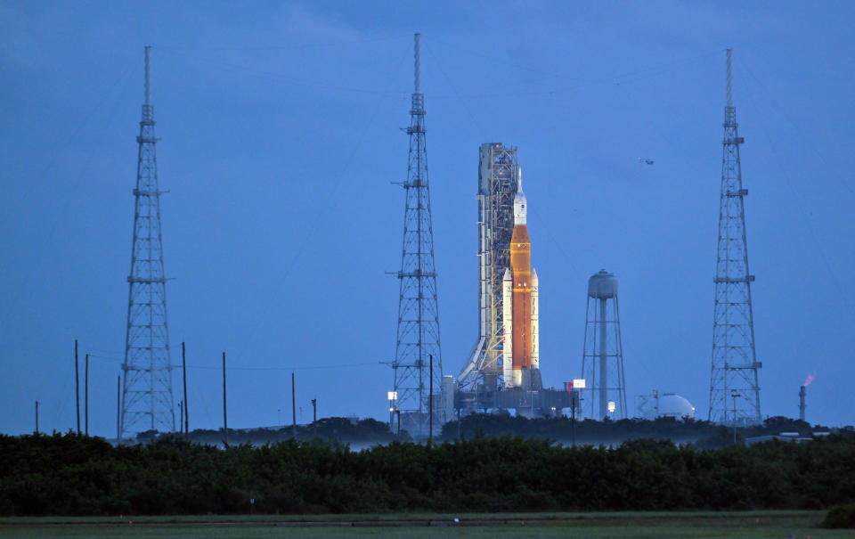 NASA's next-generation moon rocket, the Space Launch System.