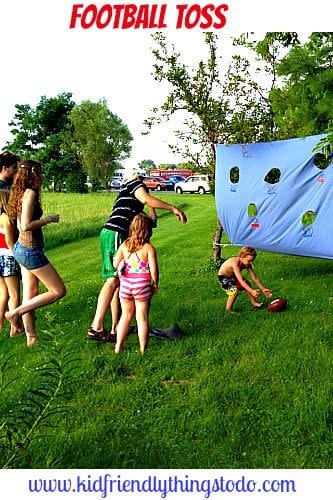 fathers day games football toss