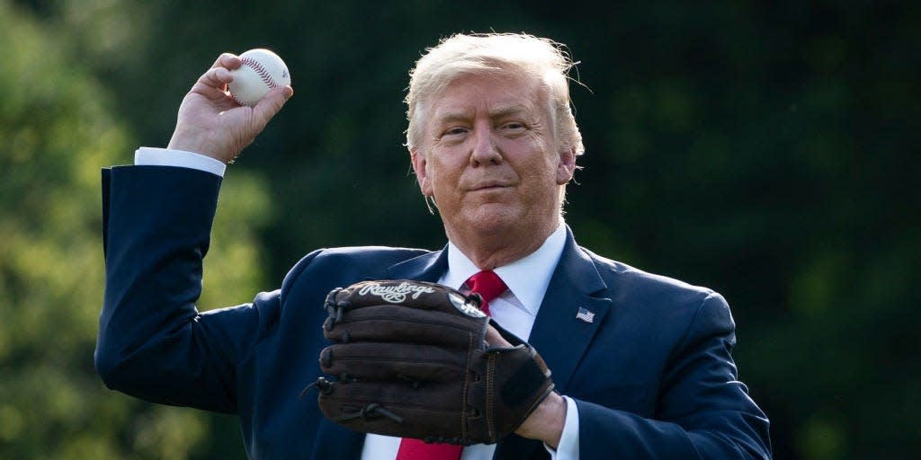 trump baseball