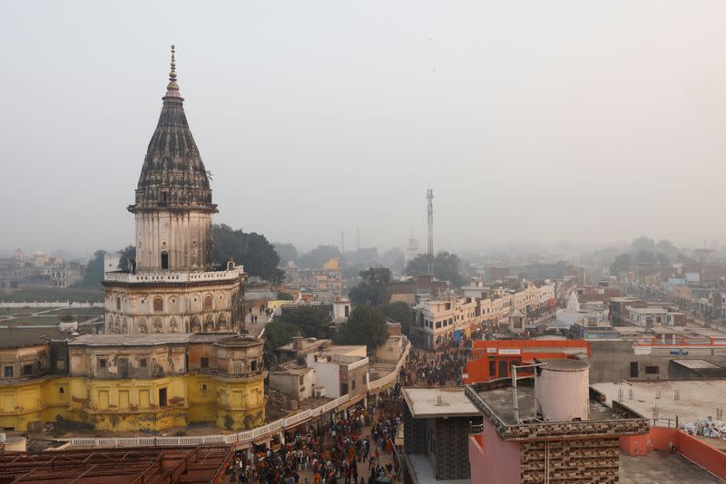 A view of the city, in Ayodhya