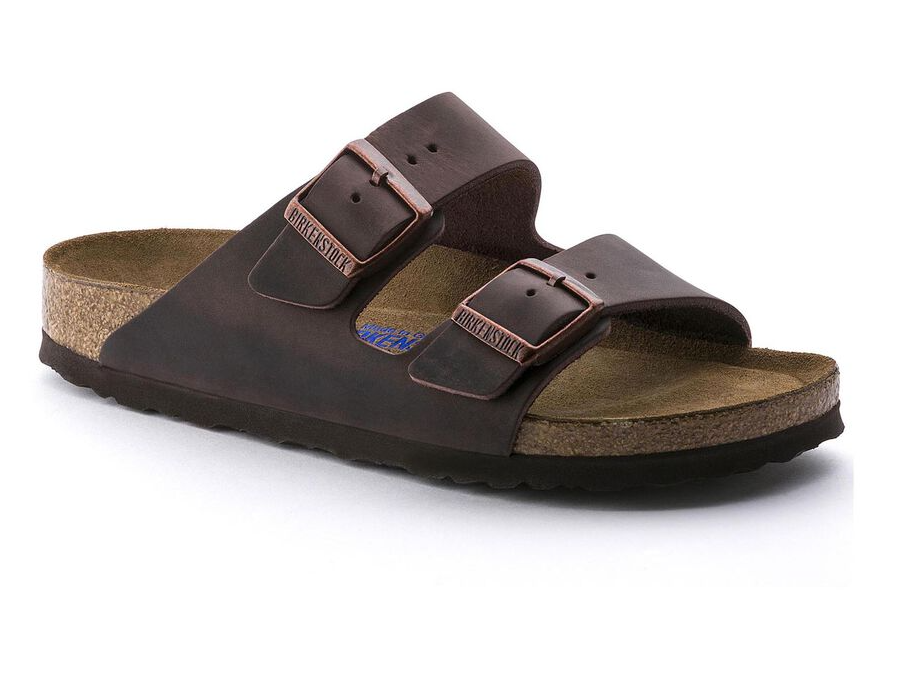 Birkenstock Arizona Birkibuc Sandal in Mocha