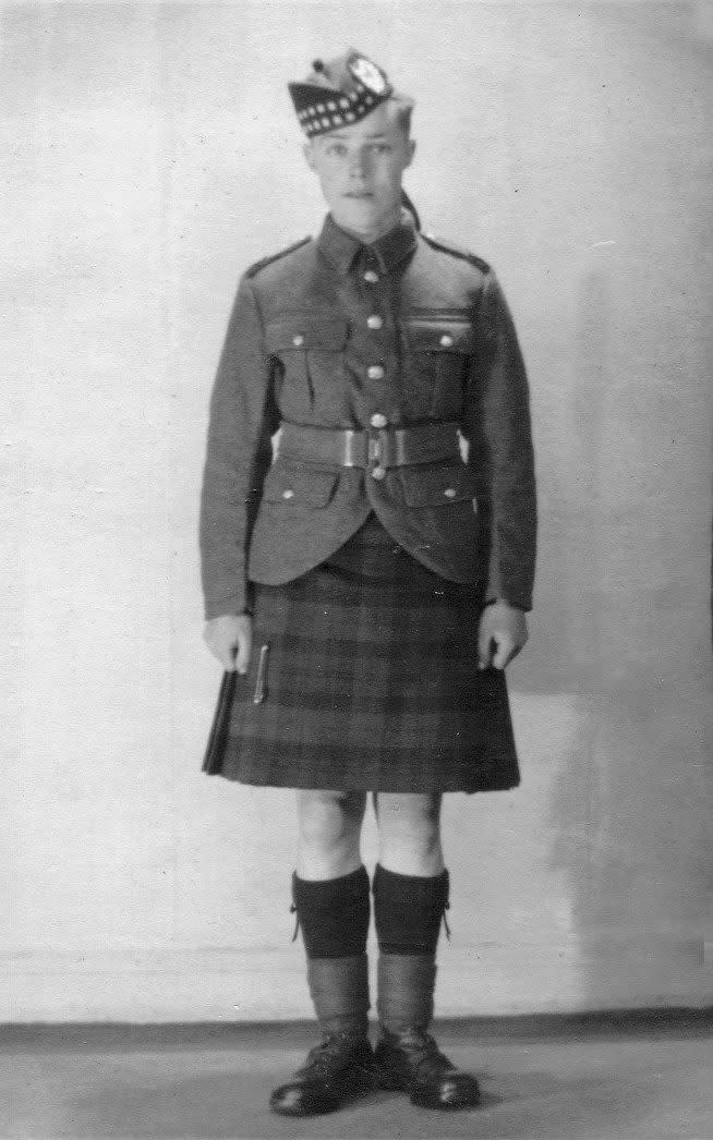 Alec Borrie in the Highland Light Infantry