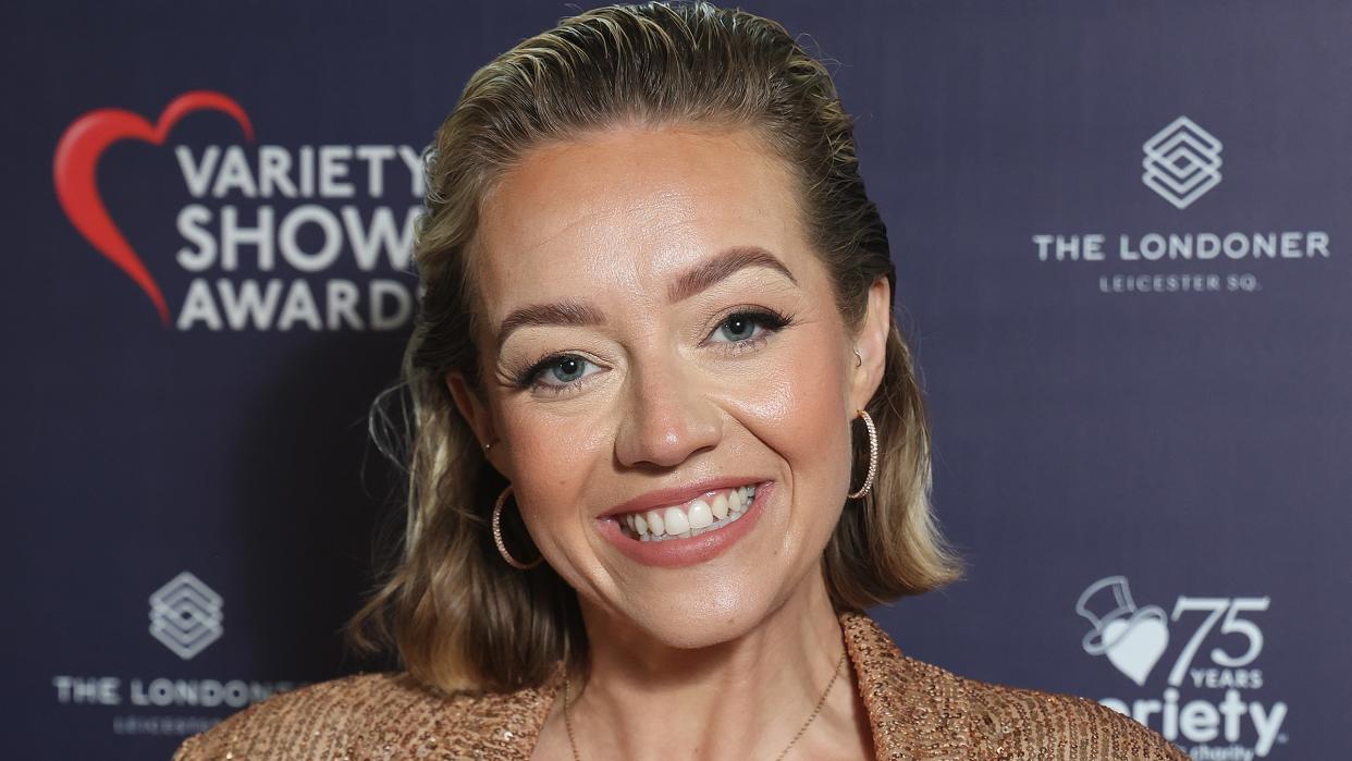 LONDON, ENGLAND - APRIL 28: Kelsey Parker attends the Variety Club Showbusiness Awards at The Londoner Hotel on April 28, 2024 in London, England. (Photo by Neil Mockford/Getty Images)