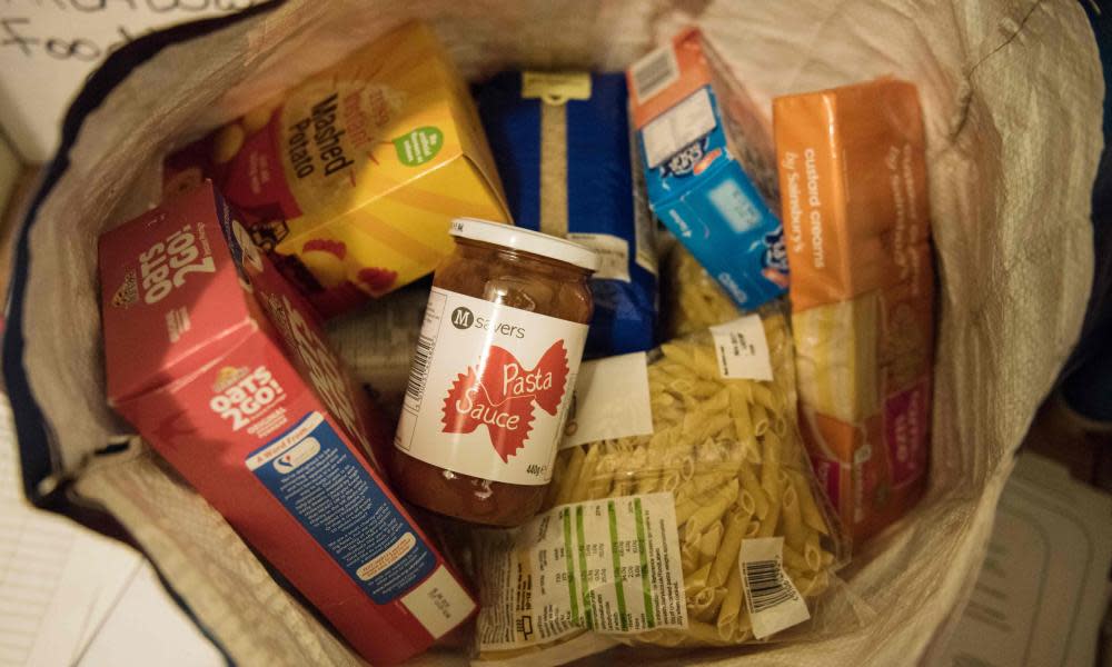 A parcel from a food bank