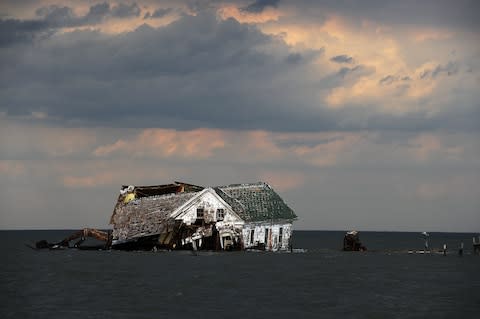 The last of Holland Island's homes - Credit: GETTY