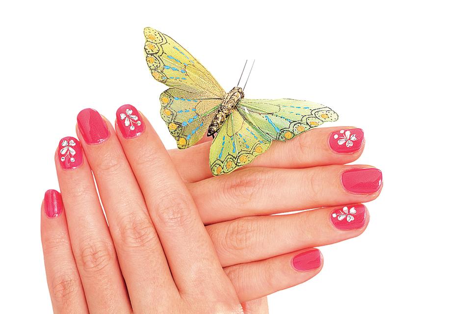 Butterfly Easter nail designs