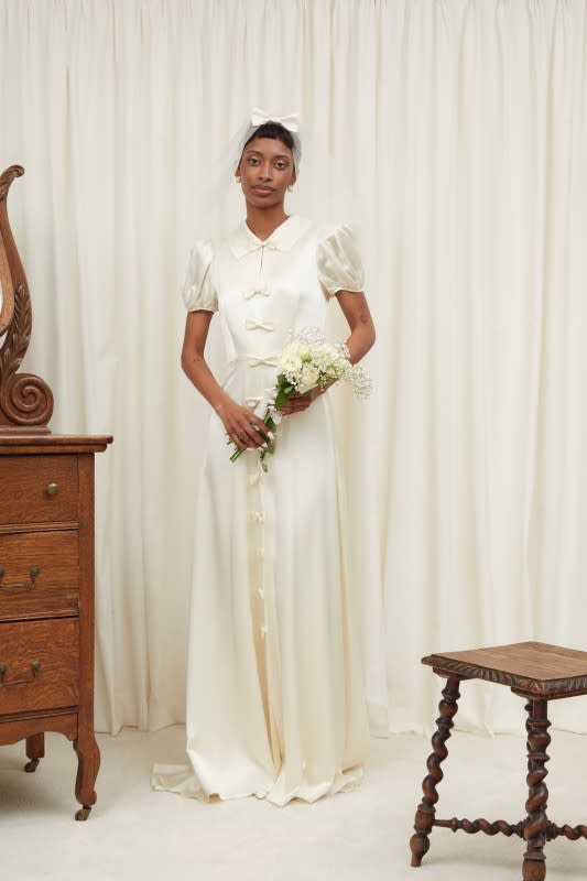 <p>A look from the Tanner Fletcher Weddings collection.</p><p>Photo: Lawrence De Leon/Courtesy of Tanner Fletcher</p>