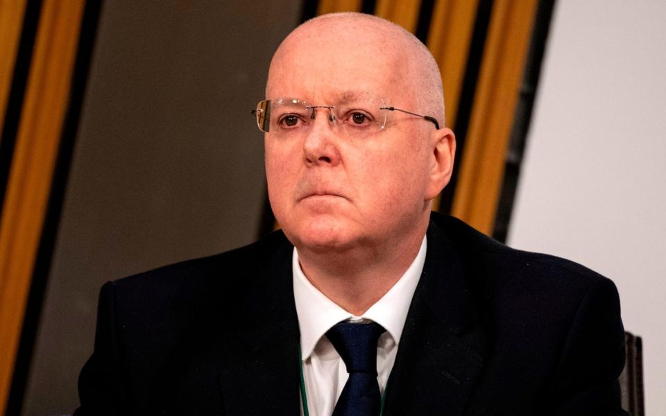 The information is said to raise questions over the previous evidence of Peter Murrell, Nicola Sturgeon's husband and the SNP chief executive -  ANDY BUCHANAN/AFP