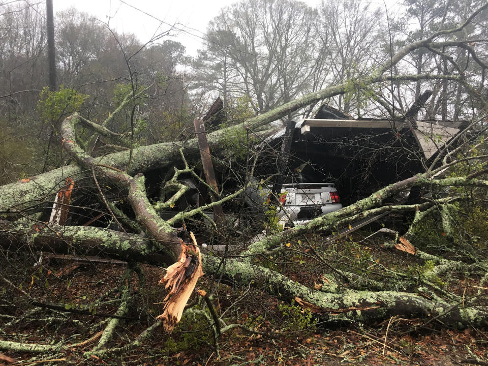 Severe storms hit the South