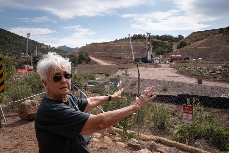 Carolyn Shafer, with the Patagonia Area Resource Alliance, pictured at Hermosa Mine on June 18, 2024, near Patagonia.