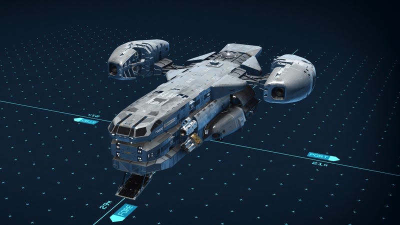 The Starfield Shipwright features a remake of the Razor Crest from The Mandalorian.