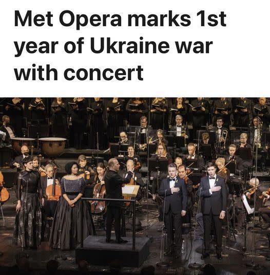 遇見歌劇紀念俄烏戰爭一周年的音樂會（圖／翻攝自王定宇臉書）
