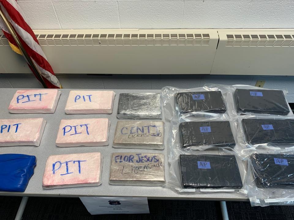 Clarkstown police said $2.4 million worth of drugs, including fentanyl, heroin and cocaine, were found in a truck they stopped in West Nyack on Sept. 25, 2019.