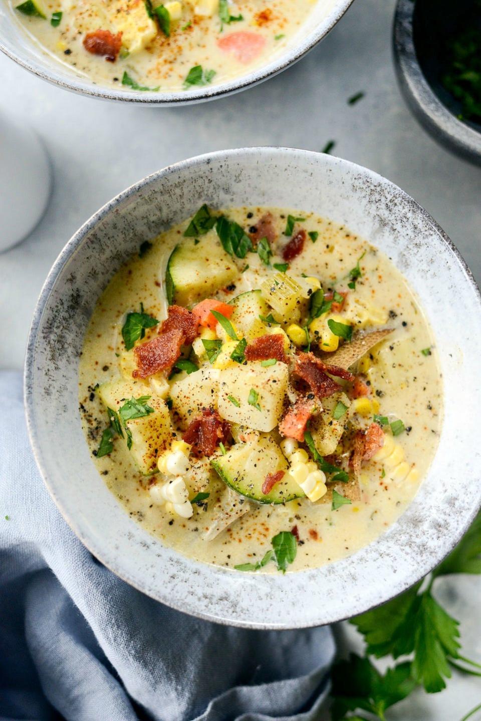 zucchini recipes corn chowder