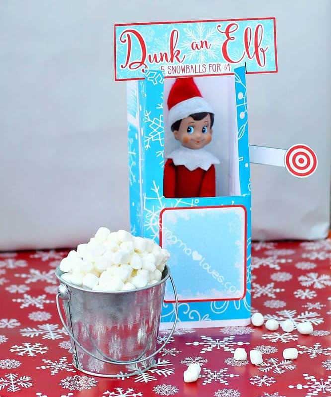 Elf on the Shelf in a Dunk Tank