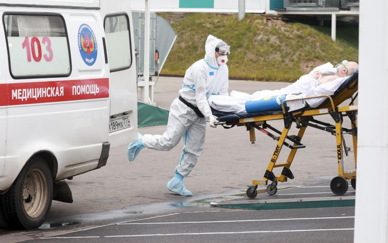 Russia on Saturday recorded over 1,000 Covid-19 deaths in a single day for the first time since the start of the pandemic - Vyacheslav Prokofyev/Tass via Getty Images