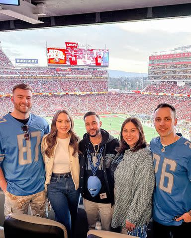 <p>Hailie Jade Mathers/ Instagram</p> Evan McClintock, Hailie Jade Scott, Nate Mathers, Alaina Marie Scott and Matt Moeller on Jan. 28, 2024.