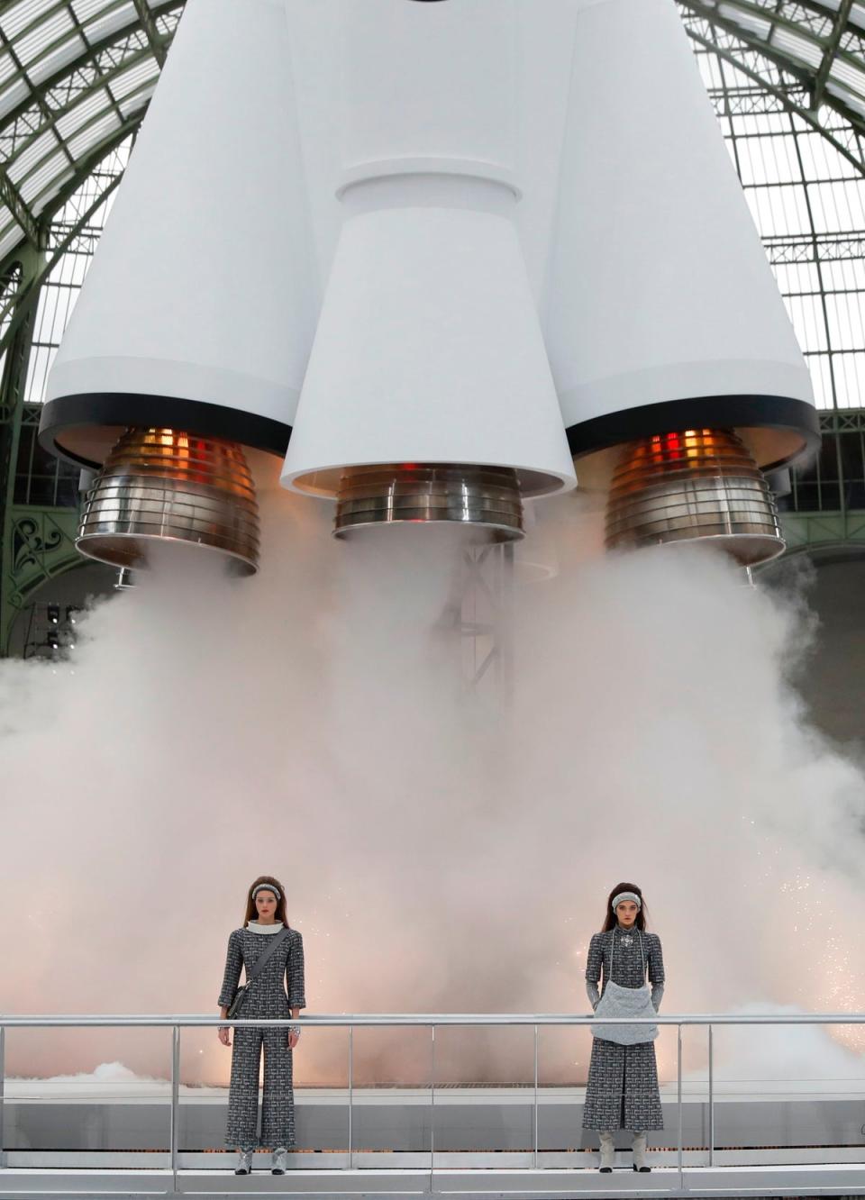 Chanel’s rocket fuelled autumn winter 2017 collection (AFP via Getty Images)