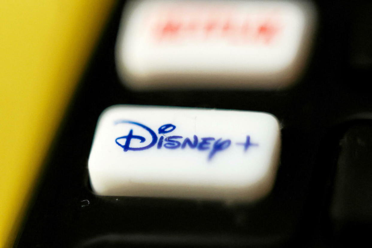 La plateforme Disney+ semble dans le dur.  - Credit:JAKUB PORZYCKI / NurPhoto / NurPhoto via AFP