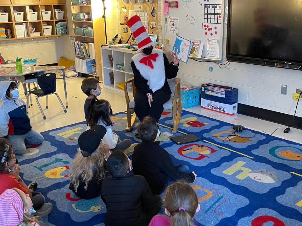 The Cat in the Hat found its way to Inskip Elementary thanks to Megan Blevins.