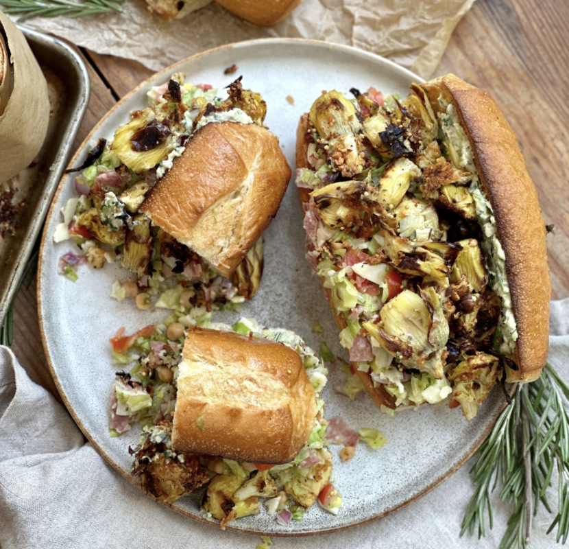 <p>Ragan Wallake Kitchenette</p><p>In this autumnal version of the viral sandwich, we add in crispy artichokes and a garlic-and-olive-studded spread that ties the whole thing together. The sandwich is fresh and crispy and creamy and totally delicious.</p><p><strong>Get the recipe: </strong><strong><a href="https://parade.com/recipes/chopped-italian-sandwich-with-crispy-artichokes" rel="nofollow noopener" target="_blank" data-ylk="slk:Chopped Italian Sandwich with Crispy Artichokes;elm:context_link;itc:0;sec:content-canvas" class="link rapid-noclick-resp">Chopped Italian Sandwich with Crispy Artichokes</a></strong></p>