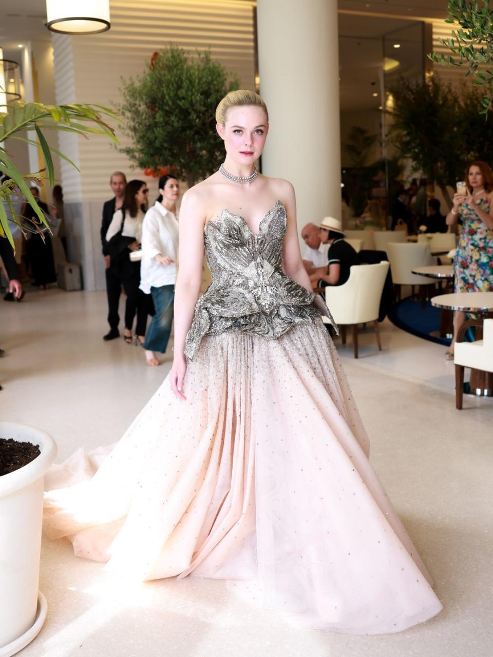 elle fanning at the cannes film festival