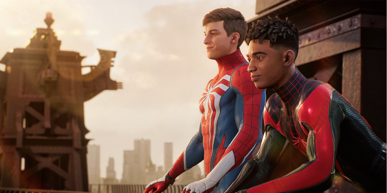 marvel spider man 2 peter parker and miles morales