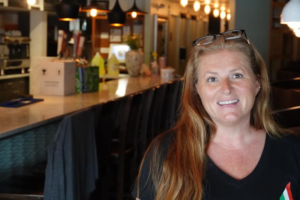 Tanya Aramouni, manager of Fratelli on Terry Fox Drive, says her restaurant has enjoyed a steady stream of business from hosting and catering for visiting NHL teams.