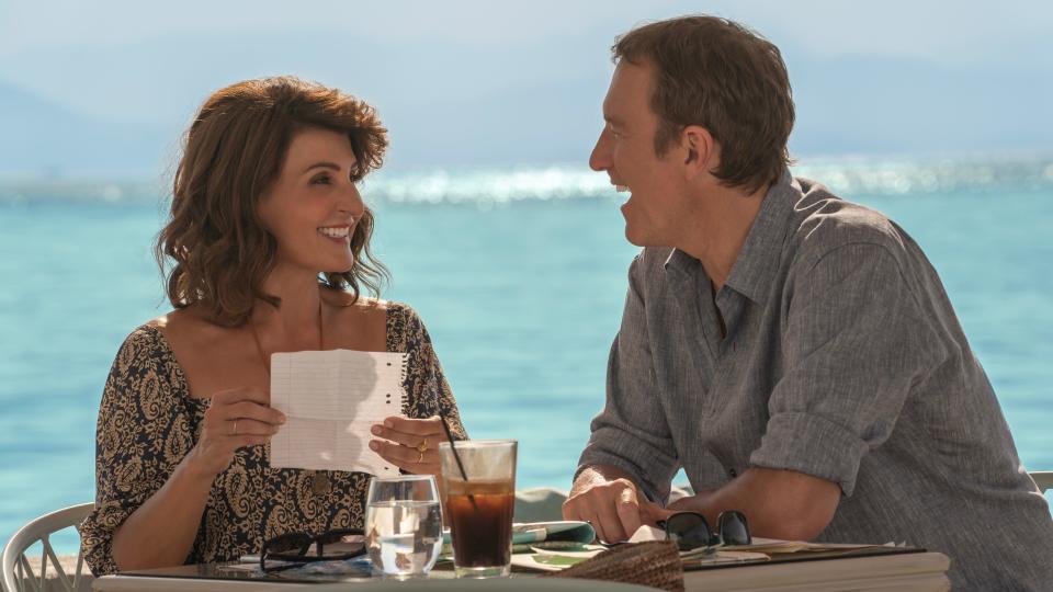 Nia Vardalos, left, and John Corbett return as Toula and Ian in "My Big Fat Greek Wedding 3," which Vardalos wrote and directed.