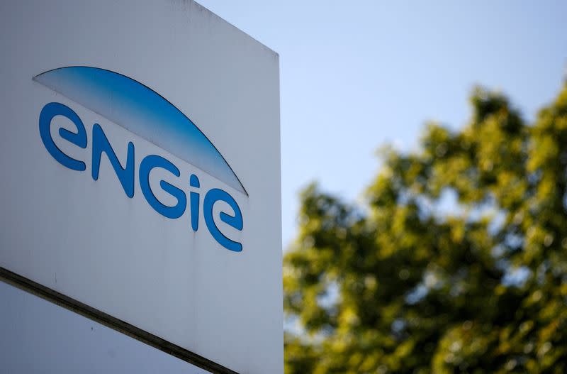 FILE PHOTO: The logo of French gas and power group Engie is seen in Nantes, France