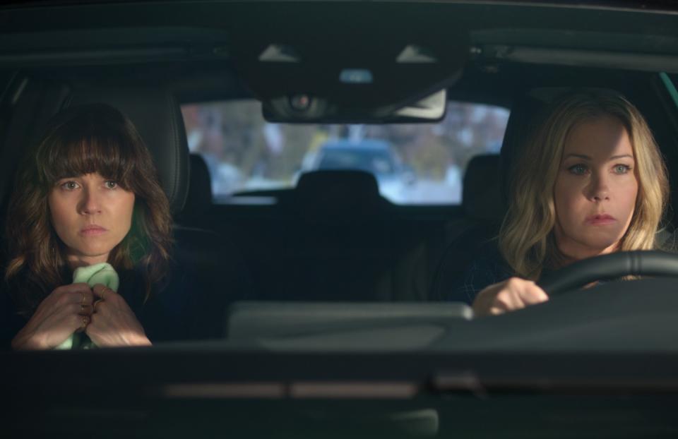 Two of us: Linda Cardellini, left, and Christina Applegate are highly acclaimed co-leads in Netflix's "Dead to Me."