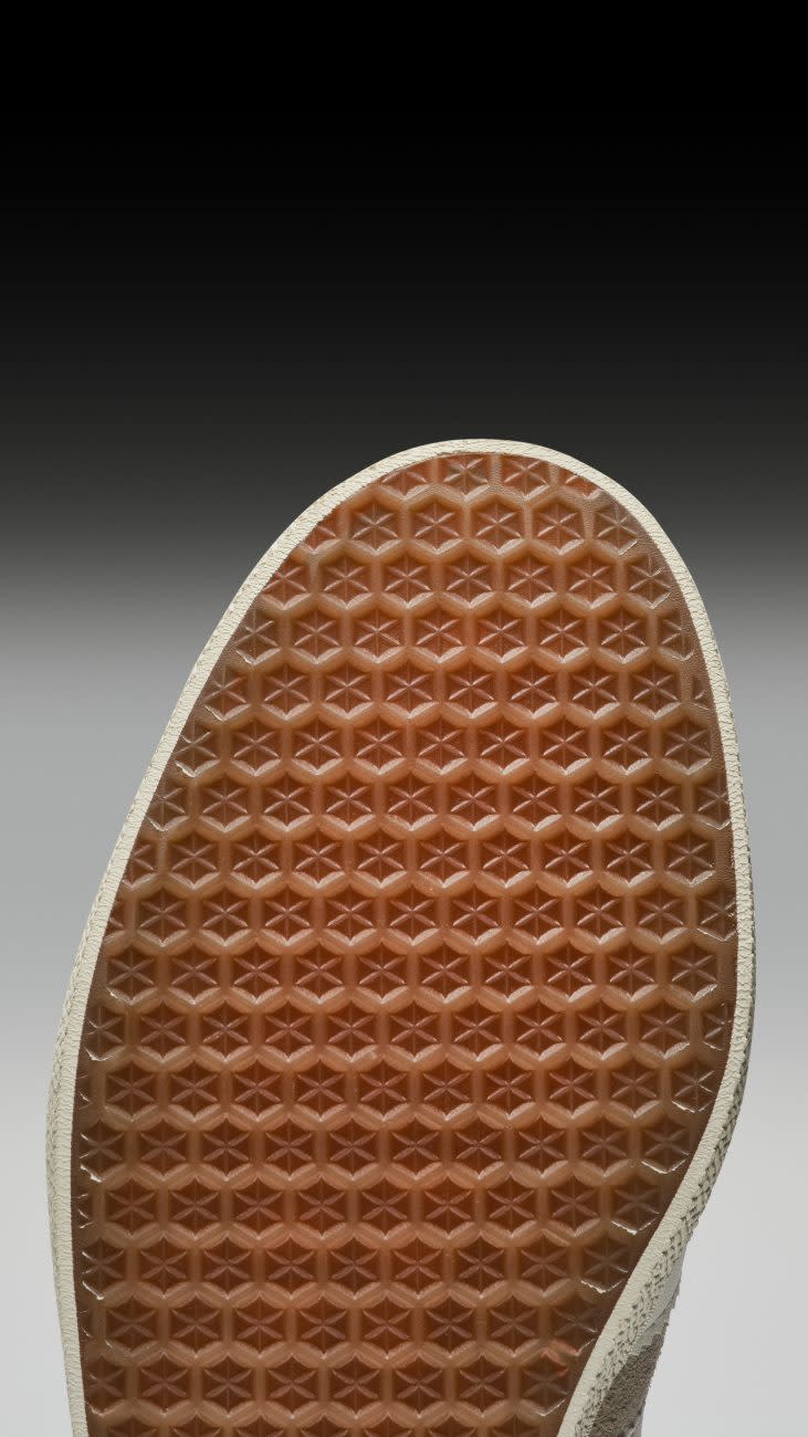 The Gazelle’s 1971 hexagonal outsole update. Credit: Adidas