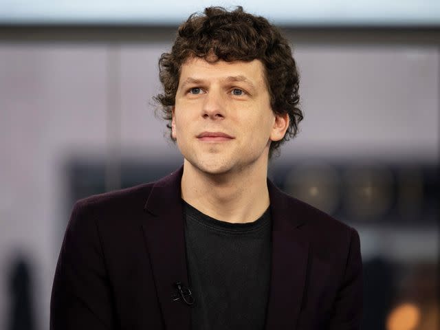 <p>Nathan Congleton/NBC/Getty</p> Jesse Eisenberg on the 'Today' show on January 19, 2023