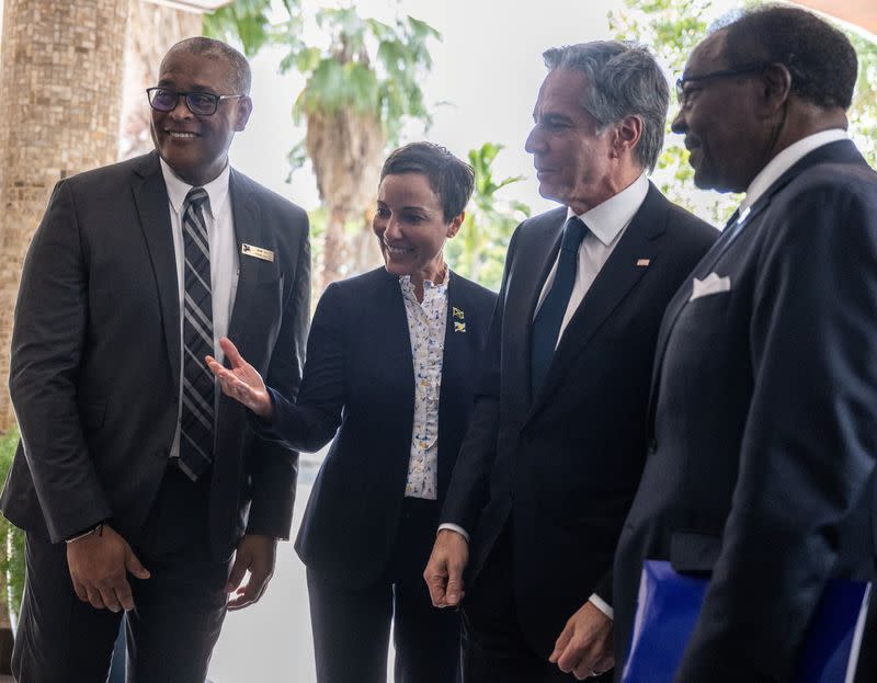 Secretario de Estado estadounidense Antony Blinken visita Jamaica
