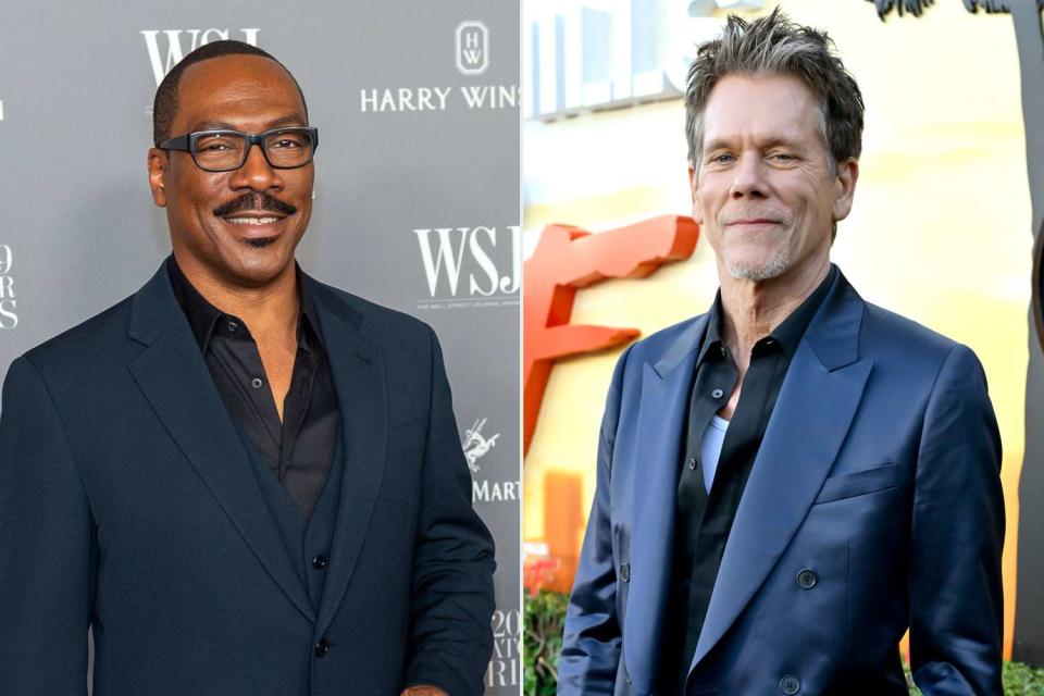 <p>Getty(2)</p> Eddie Murphy and Kevin Bacon