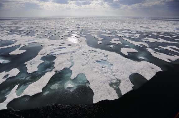 Sea ice.